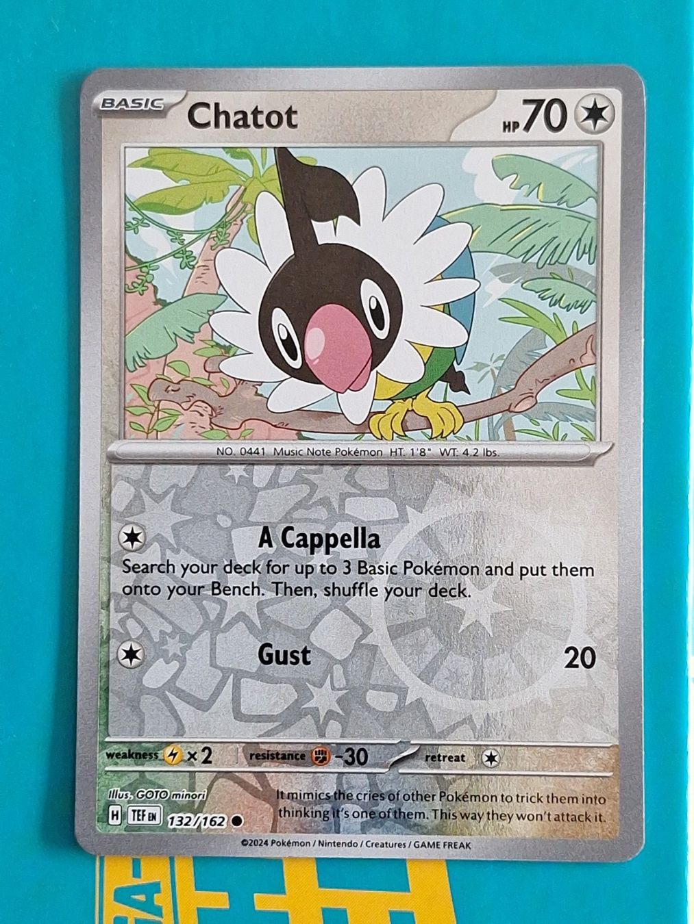 Pokémon Carte collezionabili: Chatot - Pokemon Temporal Forces Reverse Holo - #2.6 – Usato da Altstätten SG venduto da GGsGameshop