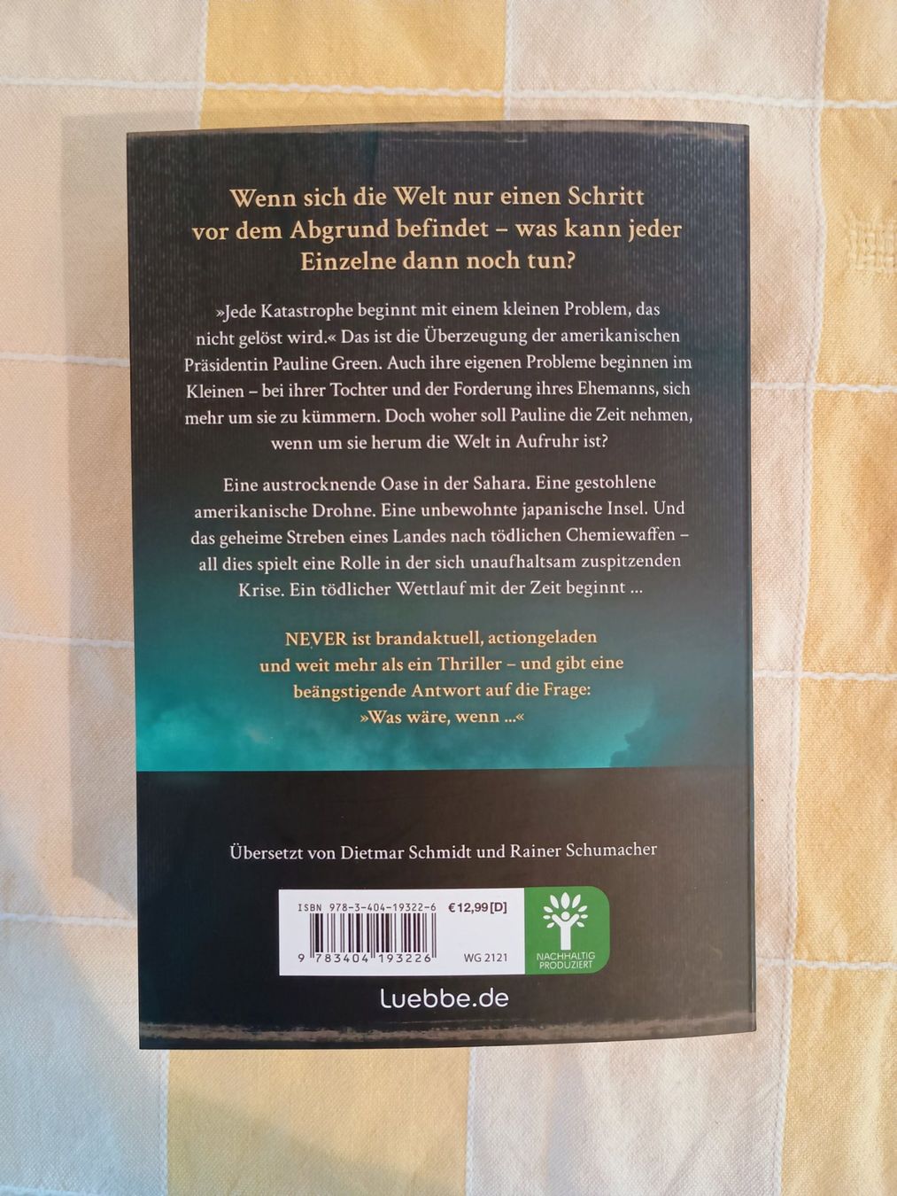 Libri: Ken Follett - Never - Die letzte Entscheidung – Nuovo (secondo la descrizione) da Buchs AG venduto da ReaNaTsch 1