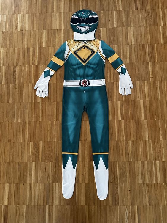 Power Rangers Green Ranger Kostüm, Fasnacht, Grösse 150 (Gebraucht) in ...
