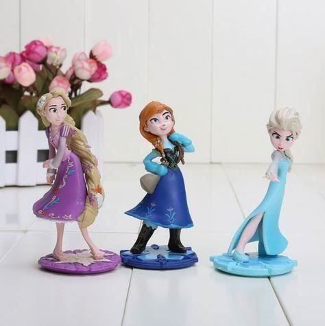 Figuren: Figurines Elsa Raiponce lot de 3 pièces – Neu und originalverpackt aus Gurmels von Swisspod 2