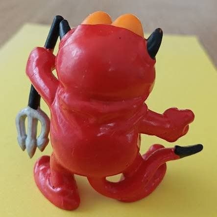 Bullyland Statuette: Garfield - ZUR HÖLLE MIT DIR... - TEUFEL - BULLY 1981 – Usato da Walenstadt venduto da Numis68 2