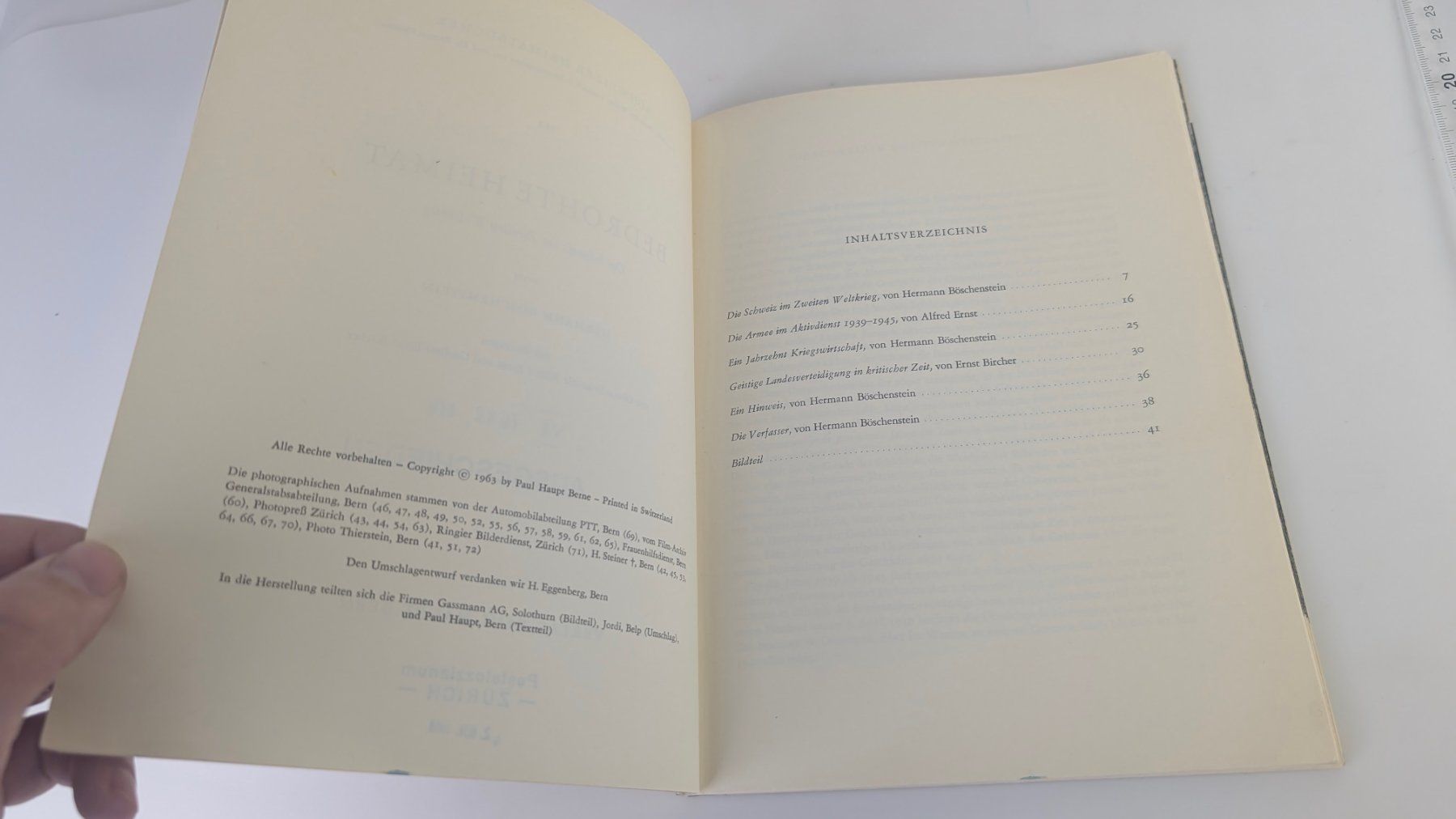 Libri: Schweizer Heimatbücher: Bedrohte Heimat 1963 – Usato da Zürich venduto da axolottchen 4
