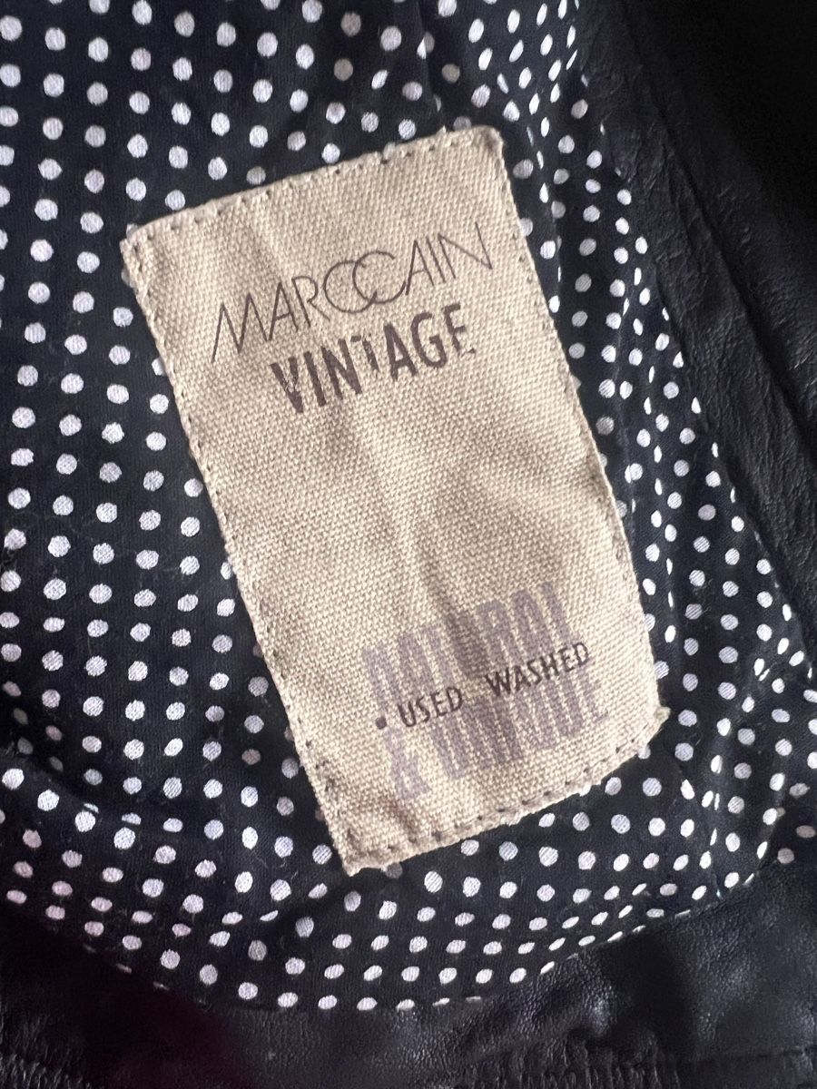 Marc Cain Giacche: Kurze Lederjacke Marc Cain, Gr. 4, schwarz mit Fransen – Usato da Solothurn venduto da Brini06 5
