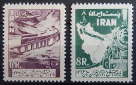 Iran Persien Kat. 1026-1027 ** 1958 Kat. 50 Euro