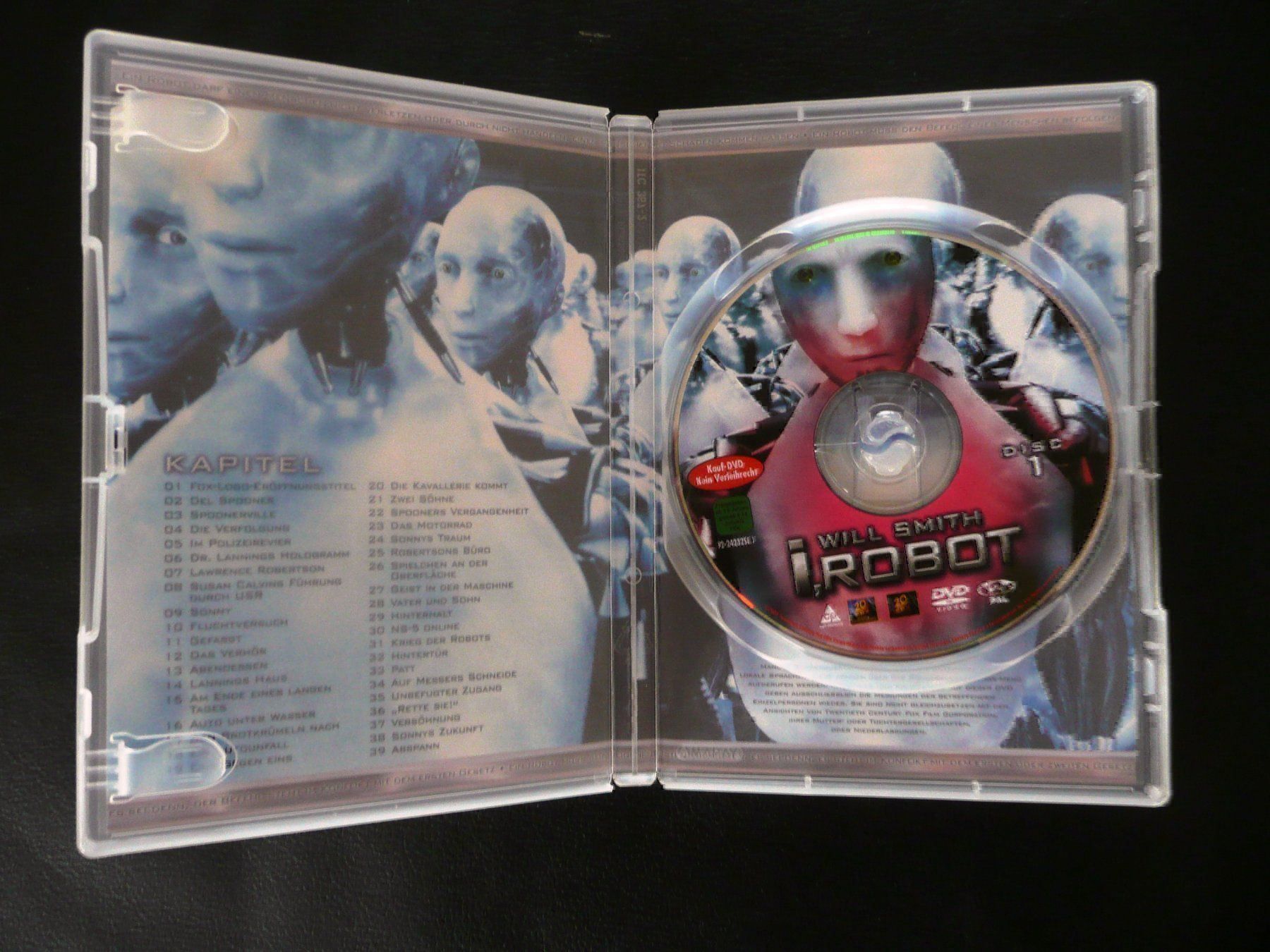 Tutti i DVDs: WILL SMITH – I, ROBOT – Usato da Zürich venduto da zuerich00 2