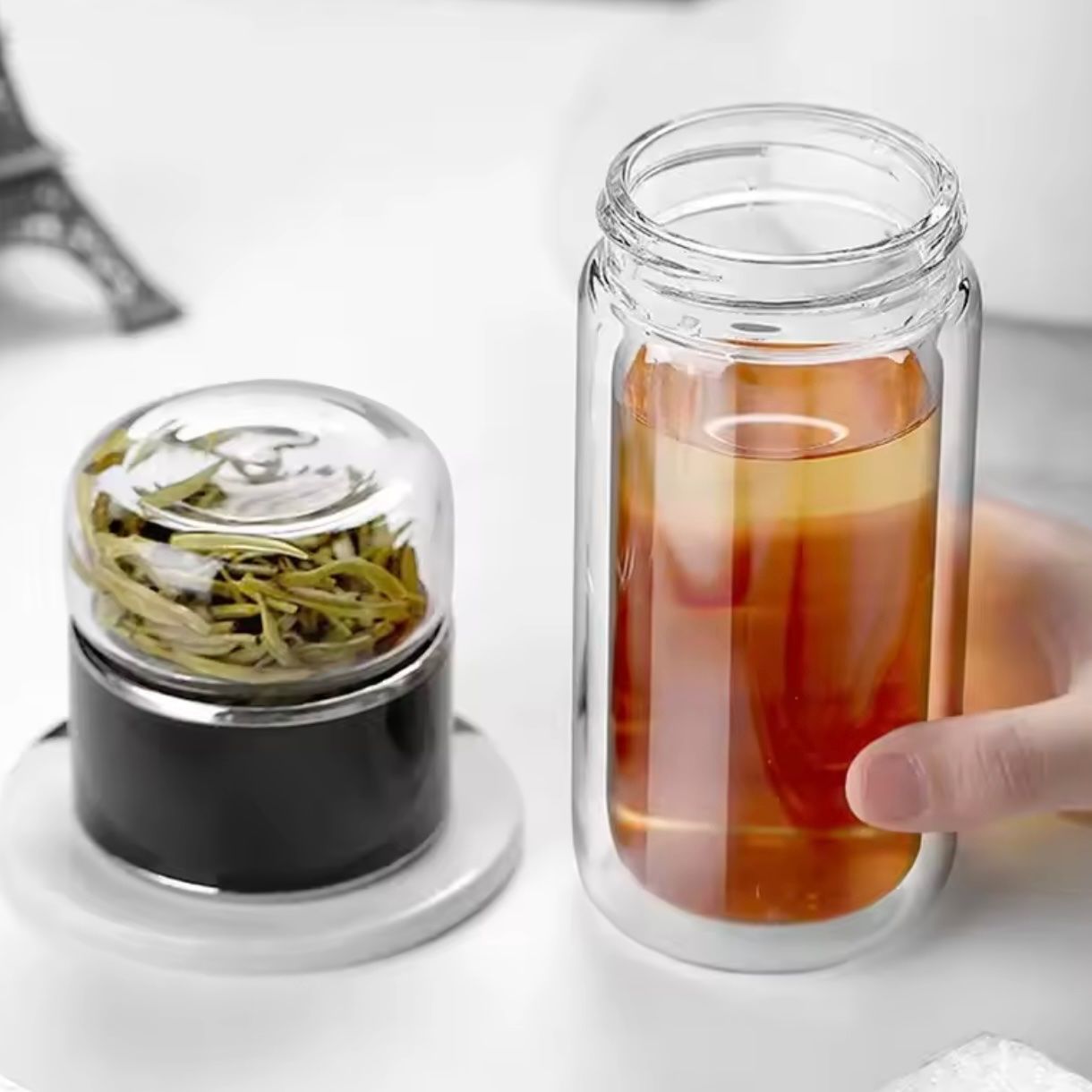 Borracce & Thermos: Teeflasche aus Glas, doppelwandig - neu! – Nuovo e nell'imballaggio originale da Emmenbrücke venduto da engueteDeal 4