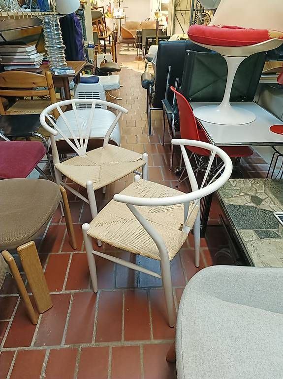 Sedie: 2 Stühle Geflecht stil Wishbone chair – Usato da Winterthur venduto da style-and-design.zrh 1
