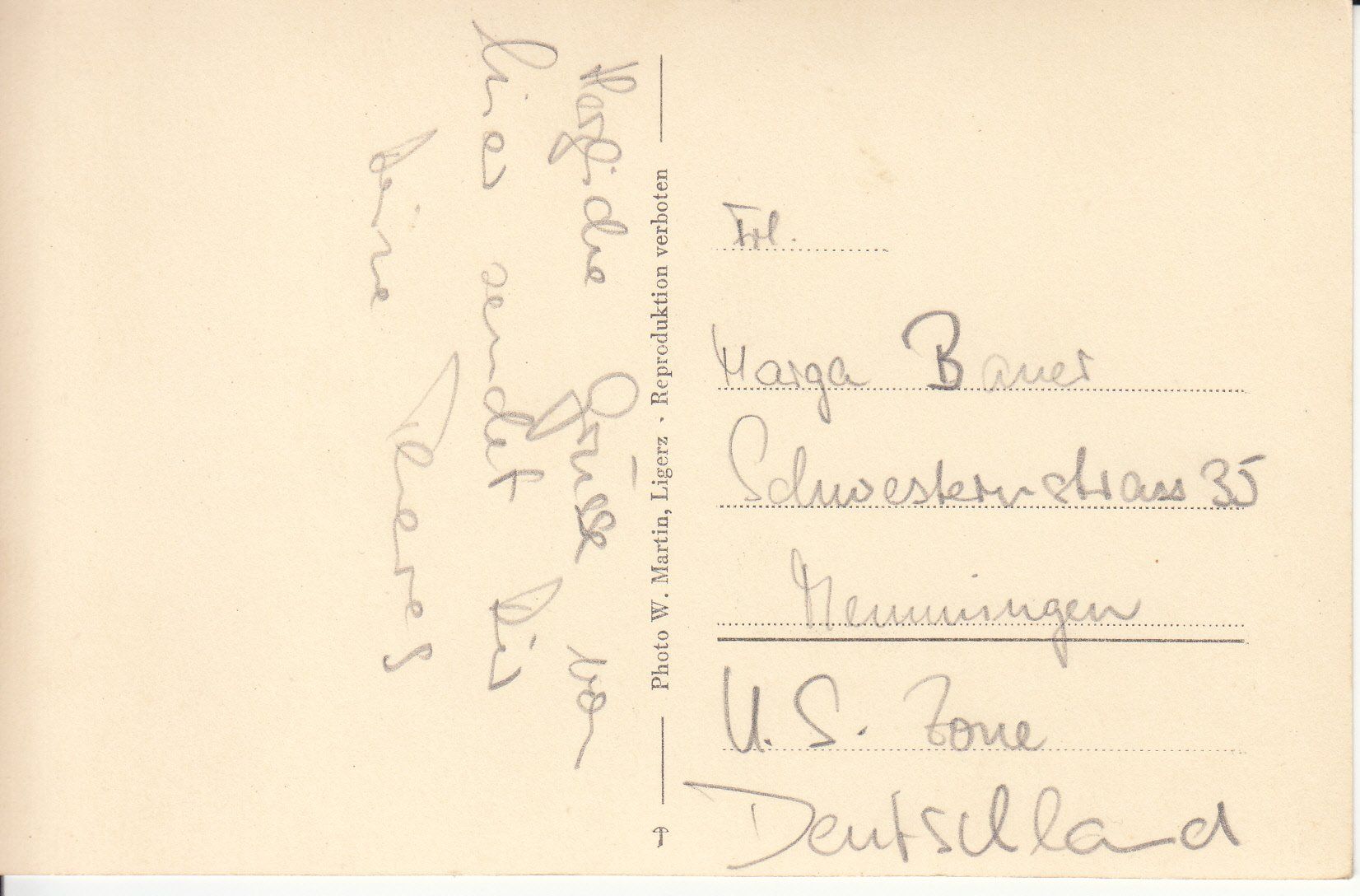 Cartoline postali: Ligerz ca. 1950 – Usato da Bürglen TG venduto da StampGraf 1