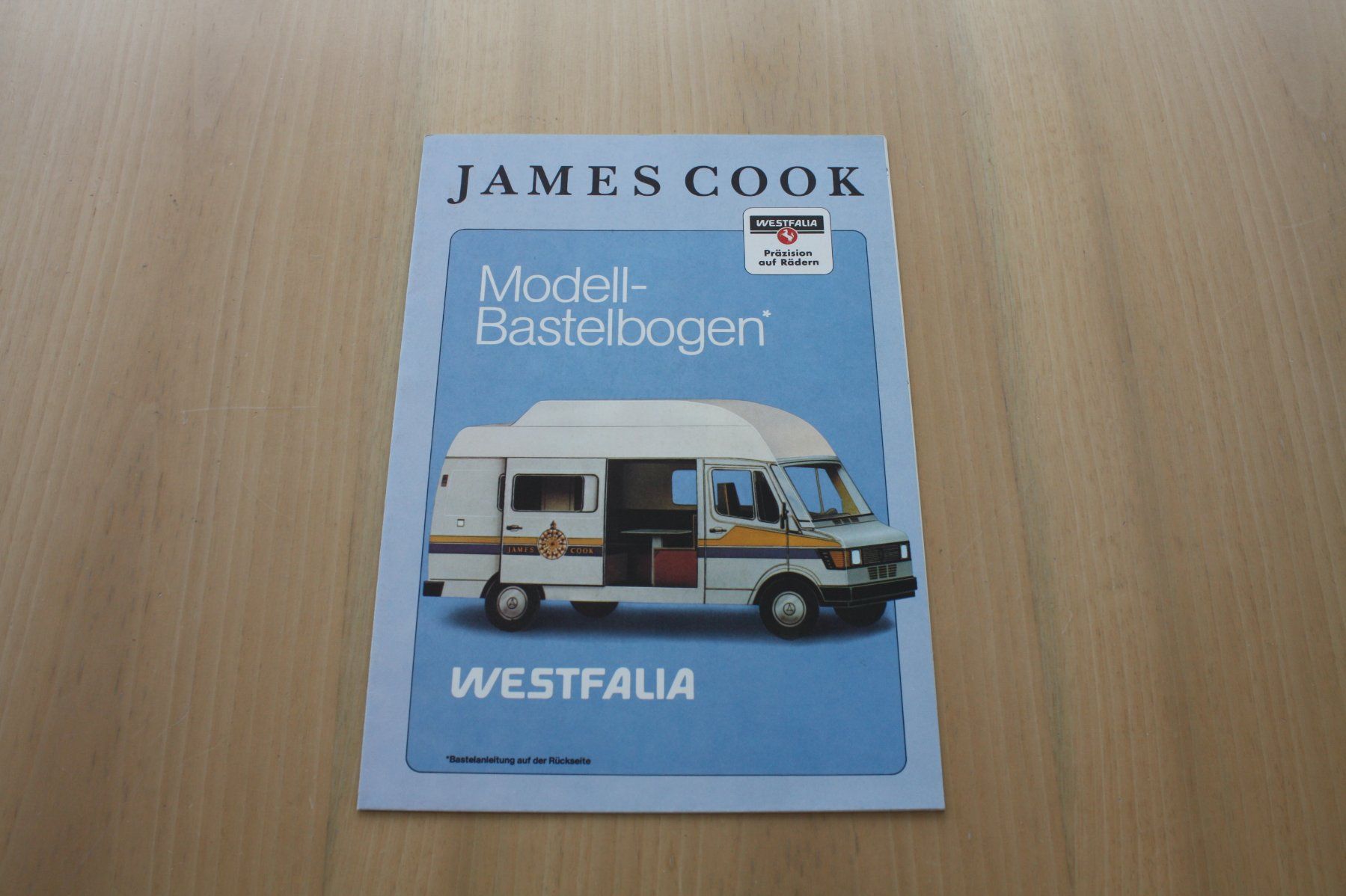 Mercedes-Benz Documenti: James Cook Westfalia Modellbaubogen Bastelbogen – Usato da Wikon venduto da erwin400