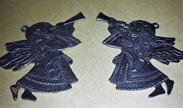 Christbaumschmuck Engel mit Oboe roh