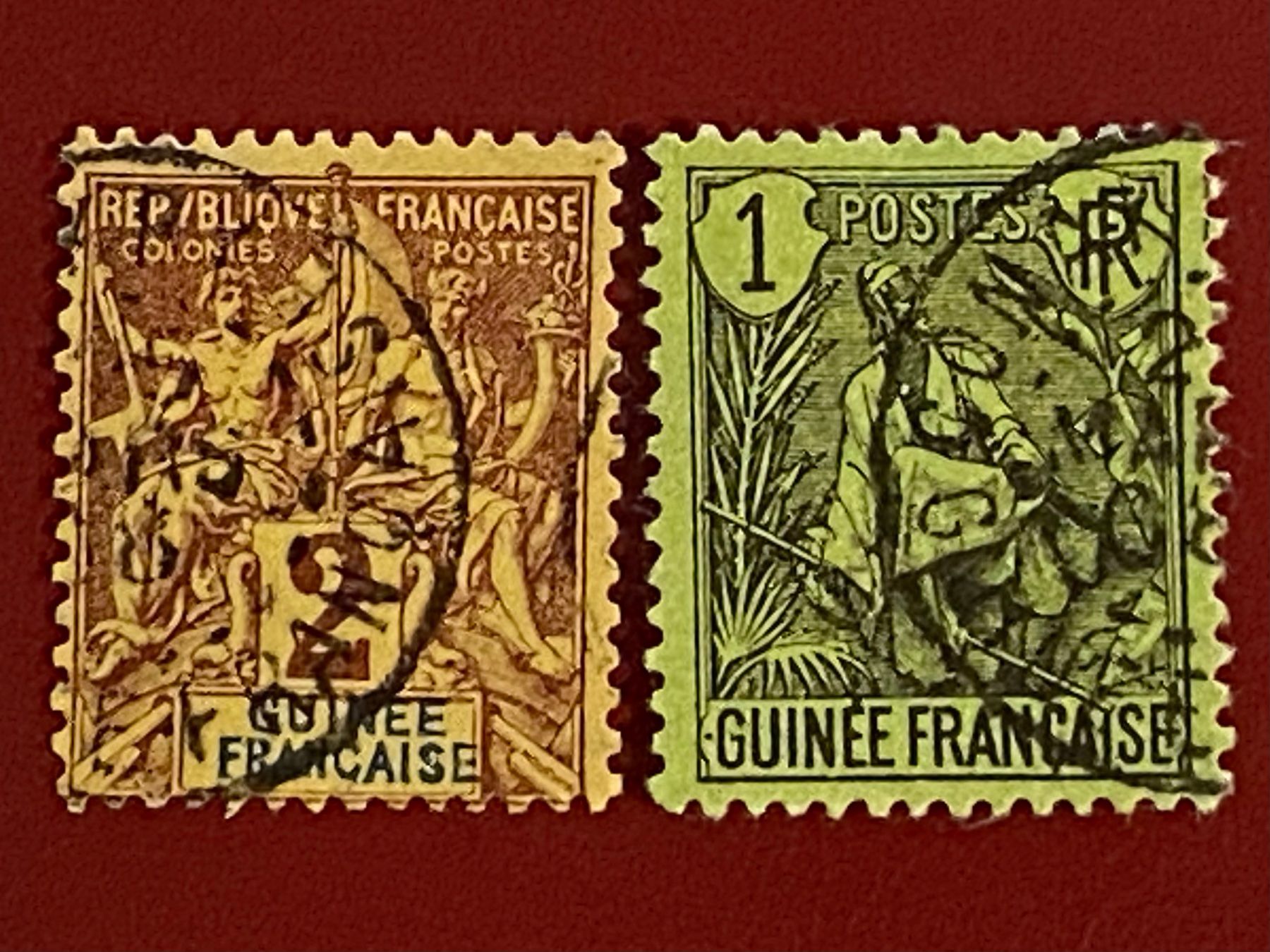 Alle Briefmarken: Timbres - Guinée française – Gebraucht aus Petit-Lancy von Solcarm