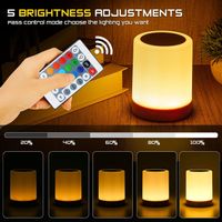 LED Nachttischlampe, Touch Dimmbar
