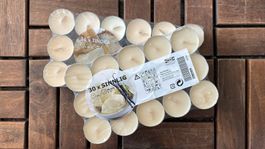 🕯️IKEA Teelichter SINNLIG & TINDRA – 66 Stück – Creme/Beige