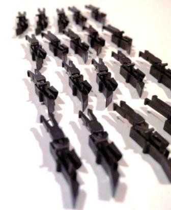 Spur H0 Parkuhren Bausatz - 20 Stück Modellbau Parkometer