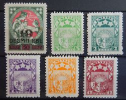 Lettland Lot mit alten Werten