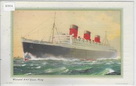 R.M.S. "Queen Mary" Southampton to New York - Fahrplan