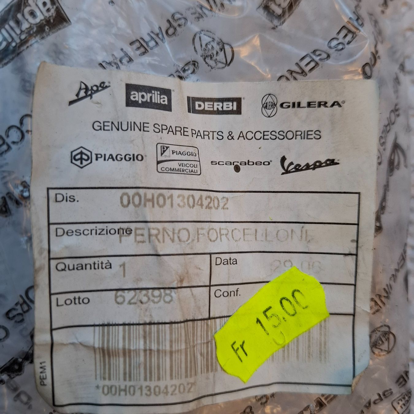 Aprilia Tutti i ricambio per moto: Aprilia SR 50 / SR 125 – Nuovo e nell'imballaggio originale da Reichenbach i. K. venduto da sugifranz 2