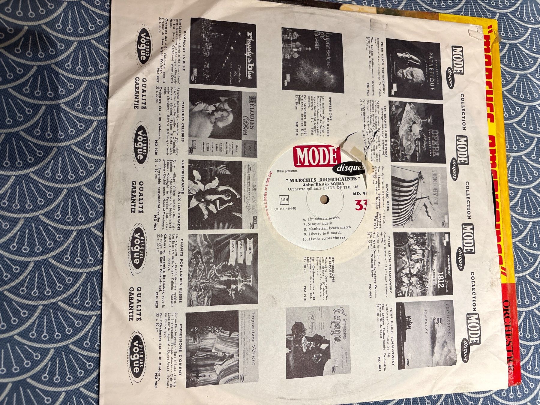 Dischi in vinile: Vinyle "Marches Americaines" John Philip Sousa Vogue – Usato da Ste-Croix venduto da choupy60 3