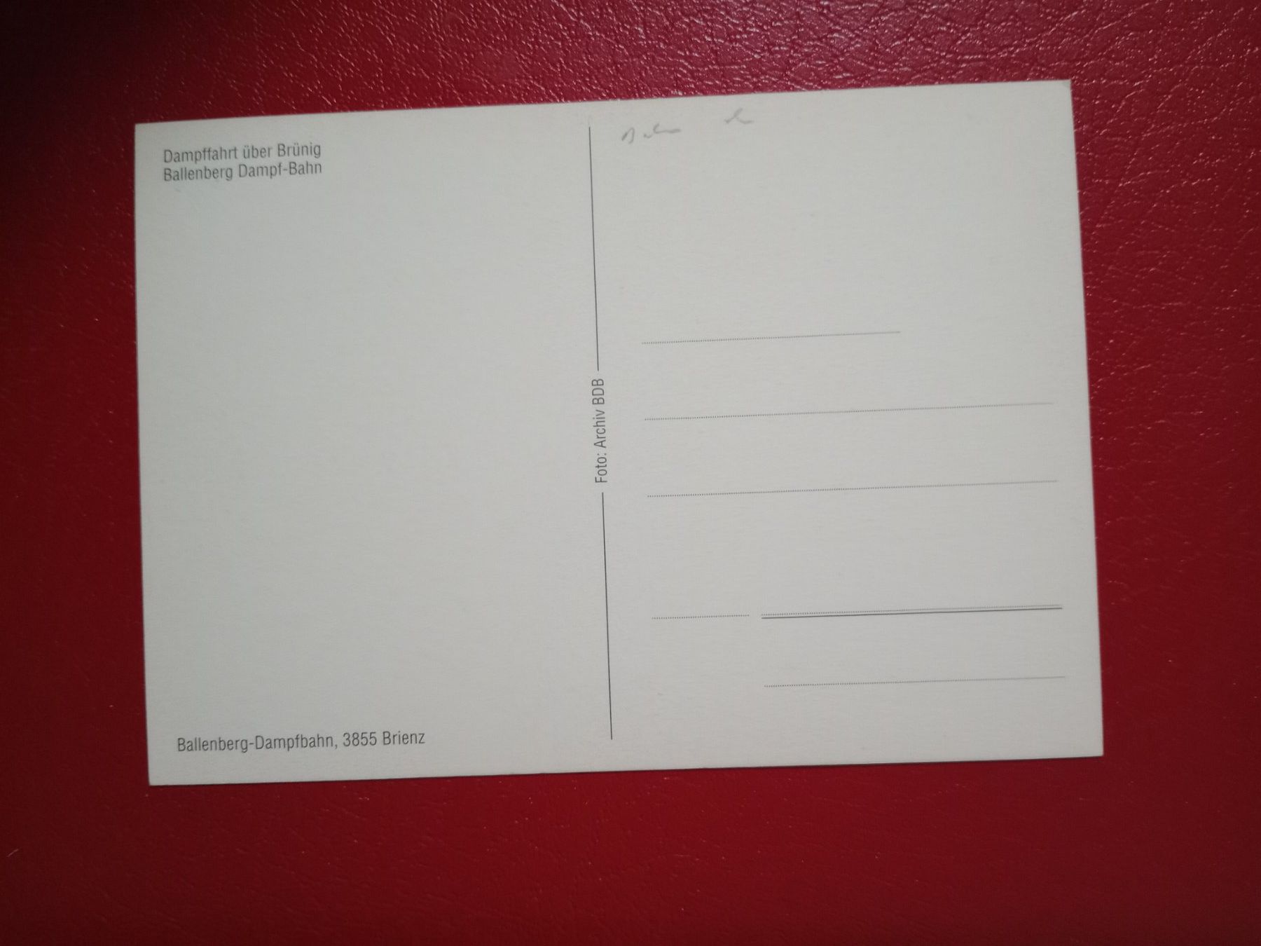 Cartoline postali: AK Bahn Schweiz Kellner BOB (801) – Usato da Küttigen venduto da Melisch1000 1
