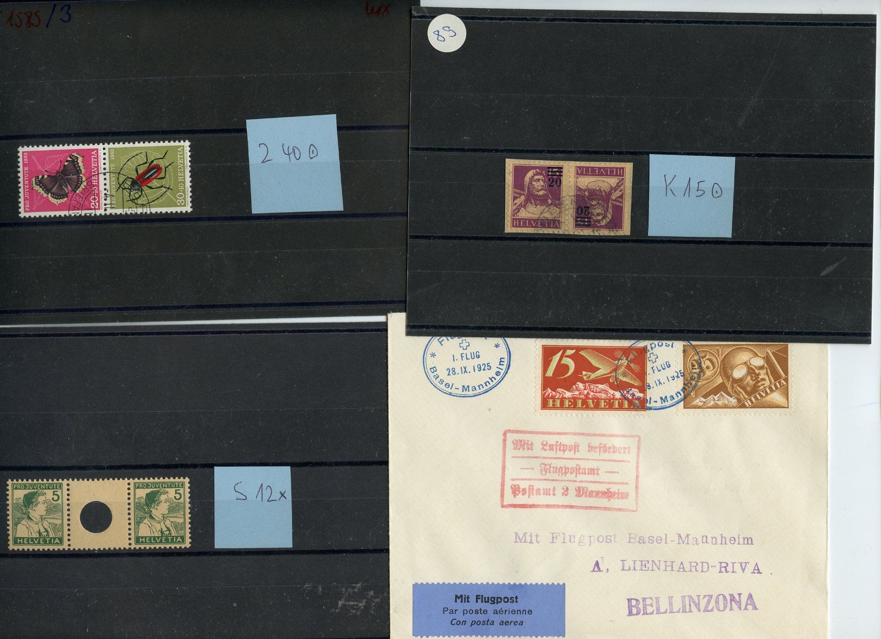 Tutti i francobolli: 1 Posten Schweizer Marken - Katalog CHF 850.-- – Usato da Steffisburg venduto da Sorbas 3