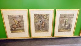 Johann E. Ridinger (1698-1767) 3 Antike Orig. Grossformate