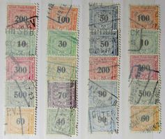SWITZERLAND: Lot des timbres ferroviaires, O
