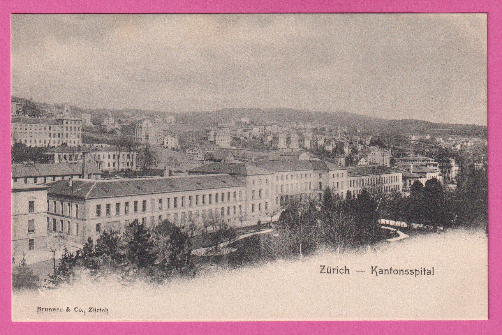 Ansichtskarten: Zürich Kantonsspital – Gebraucht aus Einsiedeln von dillie