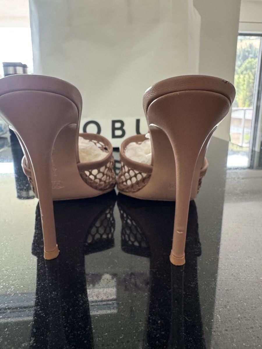 Gianvito Rossi Scarpe da donna: Gianvito Rossi Mules  Netz Leder beige Gr 38 – Usato da Altendorf venduto da Aleksandrasa 3