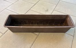 Top! Blumenkasten braun Kunststoff rechteckig robust