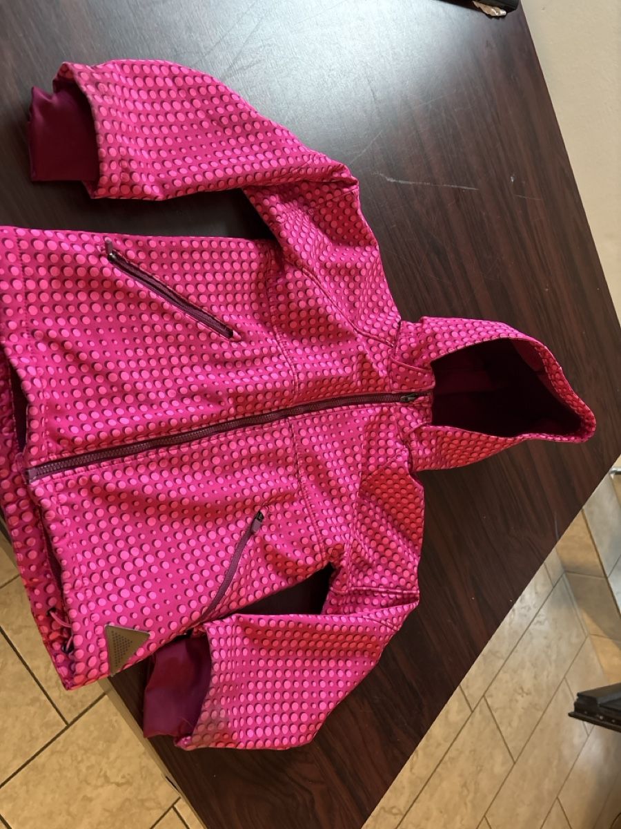Jacken & Mäntel: Kinder Softshelljacke pink gemustert guter Zustand – Gebraucht aus Villigen von Team-Steinacher 1