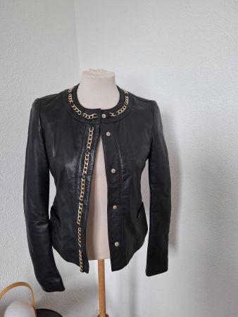 Liu Jo Jacke, Leder, schwarz, Gr. 34/36
