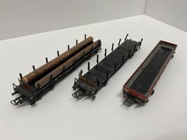 Märklin, Güterwagen, 2x 4516 und 391, Bespielt o. Verpackung