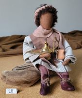 Schwarzenberger Krippenfiguren Hirt 24cm mit Oellampe N20