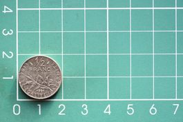 währung francaise 1/2 franc 1991