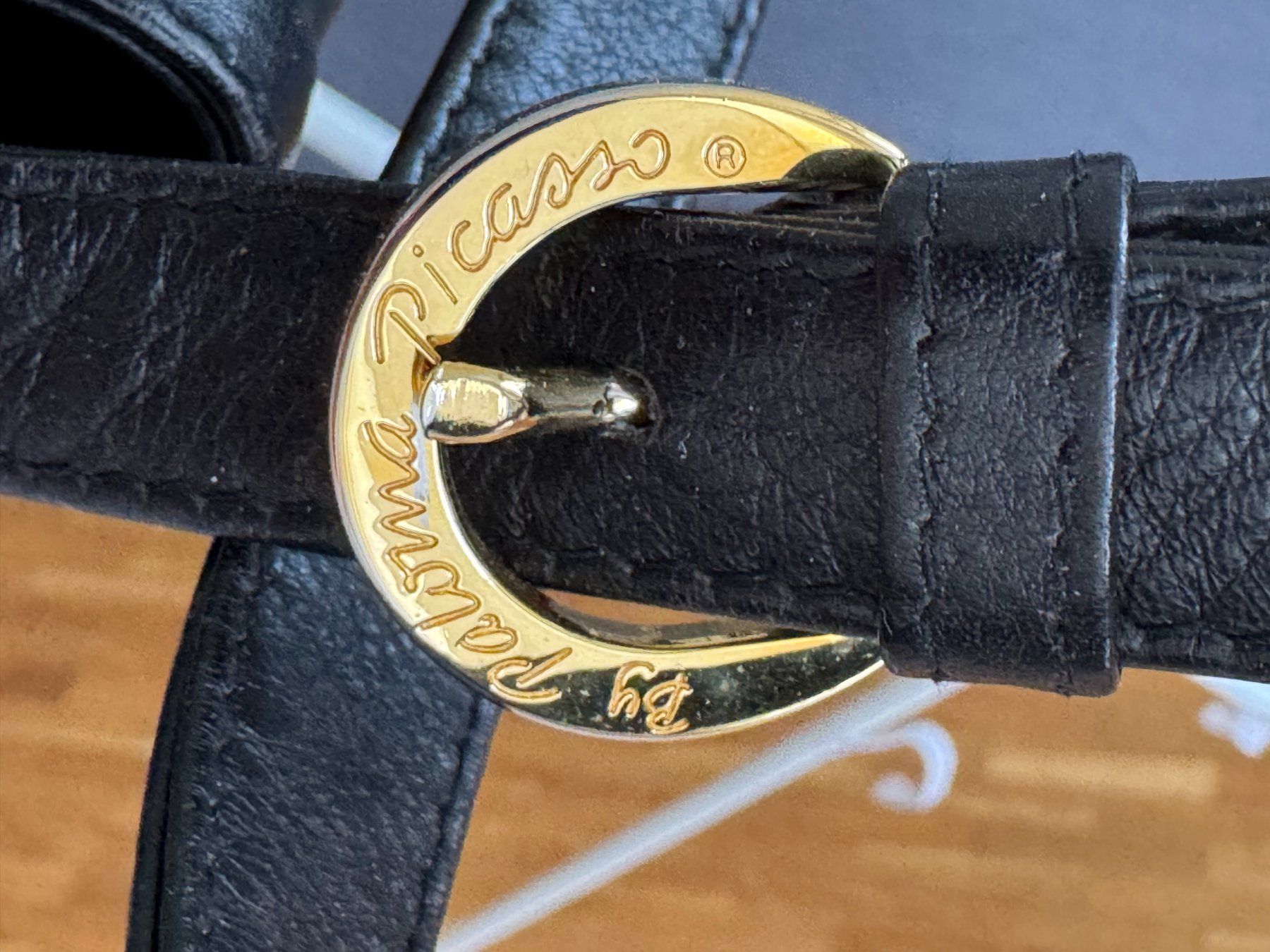 Taschen für Damen: Schwarze Ledertasche von Paloma Picasso – Gebraucht aus Onex von Joliechose6 6
