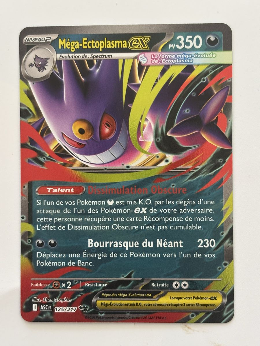 Pokémon Carte collezionabili: Carte Pokémon MEGA ECTOPLASMA Asc 125 fr – Nuovo (secondo la descrizione) da lausanne venduto da helderj