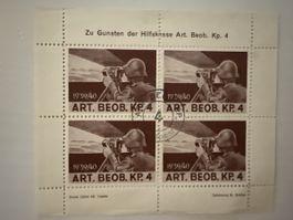  Soldatenmarken/Militärbriefmarken Art. Beob. Kp. 4 1939/40