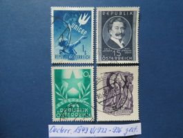 Österreich 1949 Nr. 933-936 gestempelt