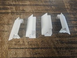 lego 2345 lot de 4 pièces White Panel 3 x 3 x 6 Corner Wall