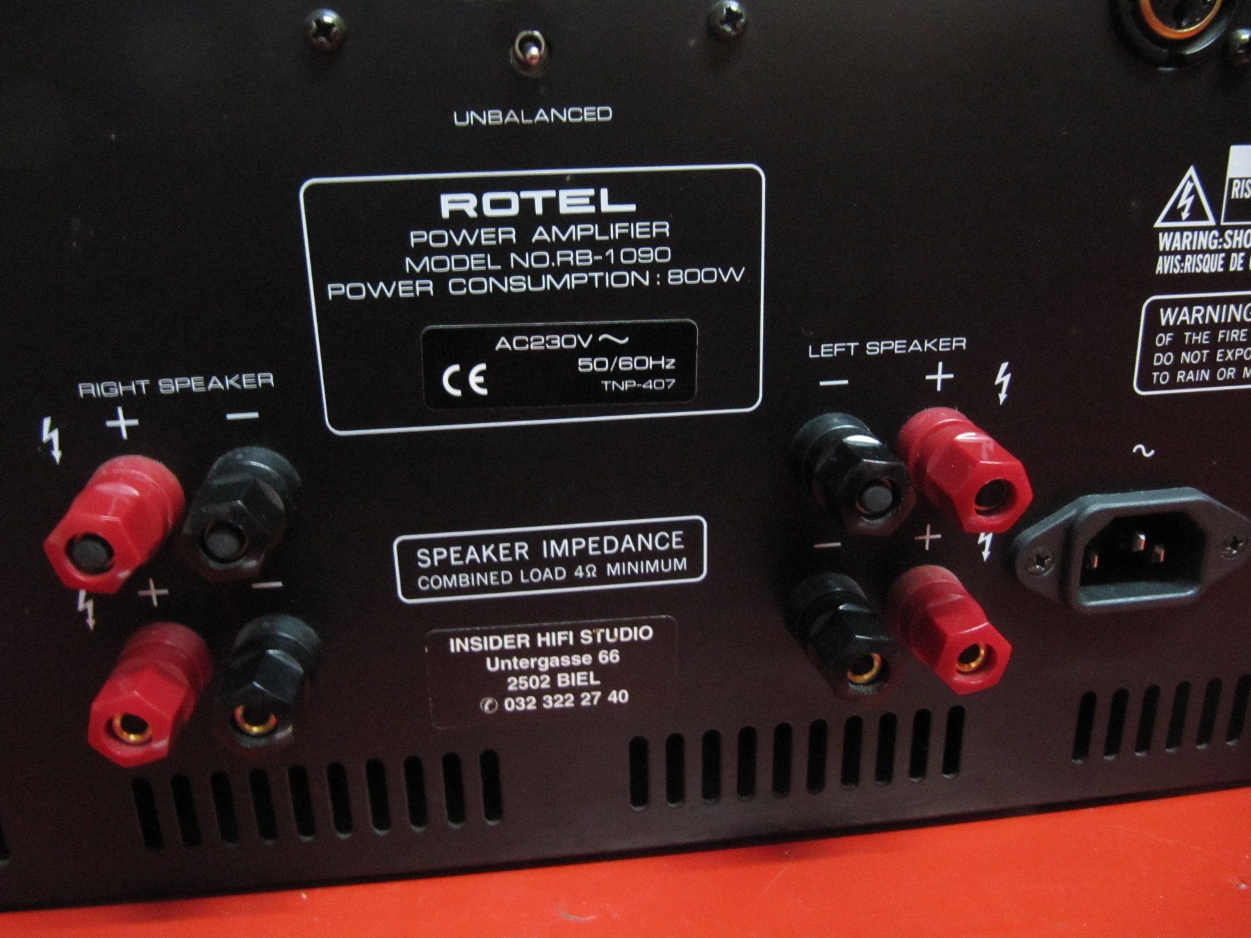 Rotel Verstärker: Rotel RB-1090 Stereo Endstufe – Gebraucht aus Bibern SO von Swip88 5