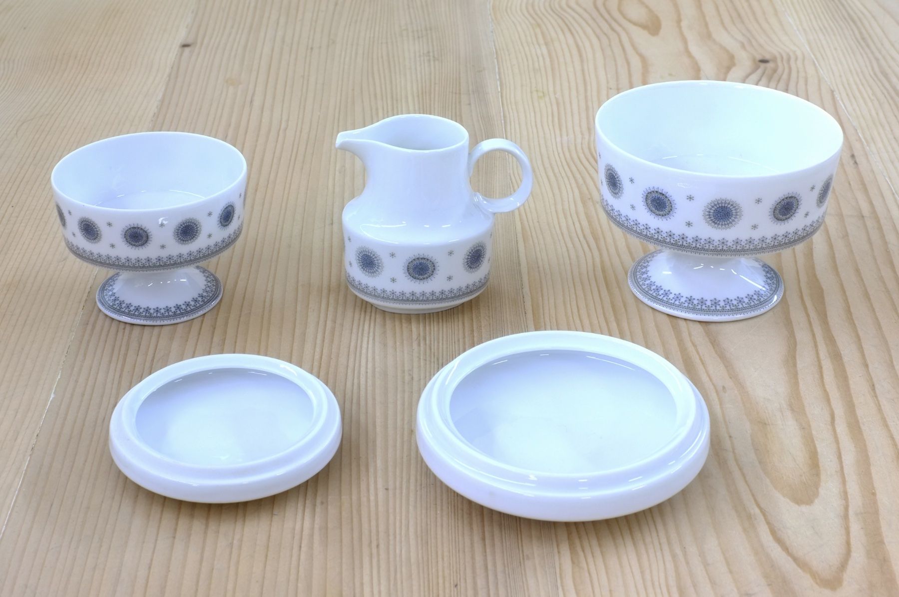 Rosenthal Set di piatti: Milch, Zucker, Rosenthal Composition, Eisblume, T. Wirkkala – Usato da Basel venduto da si-belle 2