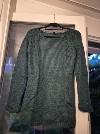 Dicker, grüner Strickpullover von H&M