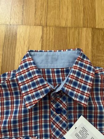 Jungen Hemd Kurzarm Gr. 98 kariert NEU mit Etikett