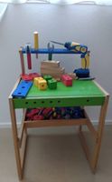 Kinder Werkbank Basteltisch mit Zubehör gebraucht