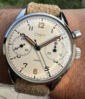 Rare 1960 NOS VULCAIN OPERA Military Chronograph Venus 175