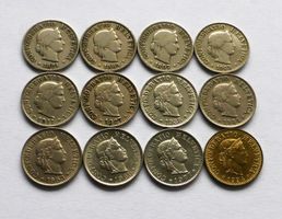 12x 5 Rappen/cts, 1897 (plus 11x ab 1881, 1884 ....)