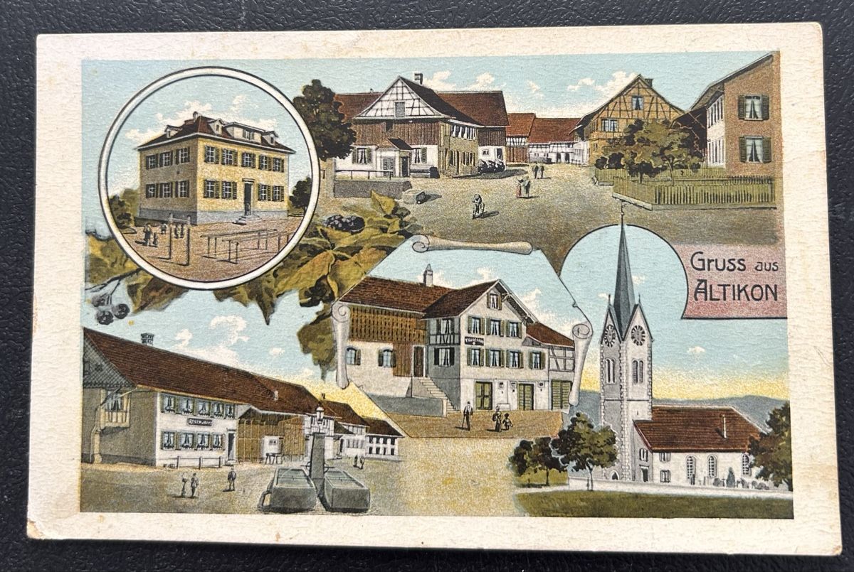 Ansichtskarten: Gruss aus Altikon 5-Bildrig  – Gebraucht aus Horw von Tellbub
