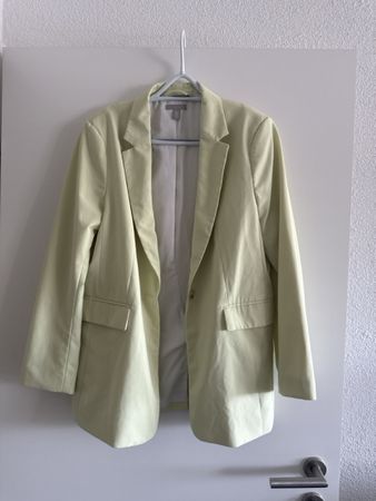 H&M Blazer Gr. M, Frühling Sommer Trendfarbe Limettengelb