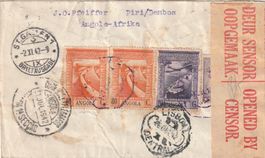 Brief Angola 1942 mit Zensur
