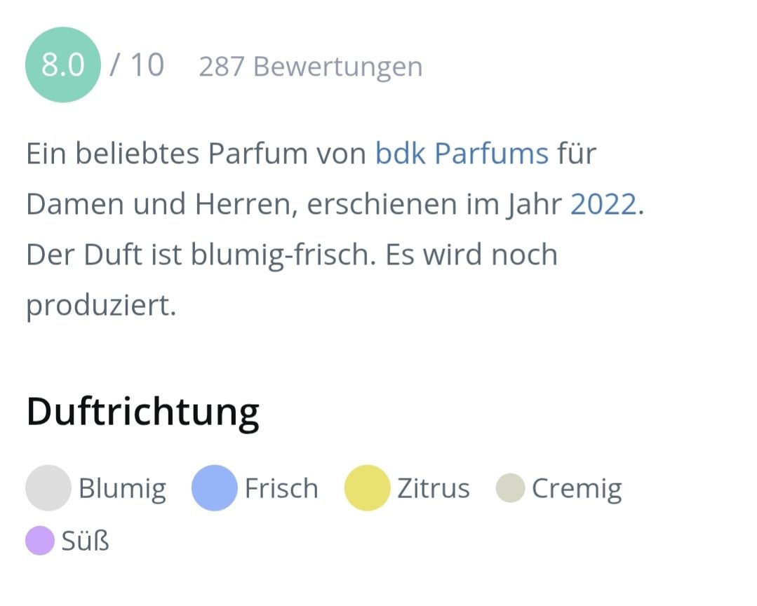 Profumi & Eau de Toilette: 5 ml VILLA NEROLI BDK ABFÜLLUNG – Nuovo (secondo la descrizione) da St. Gallen venduto da CaliSunshine 3
